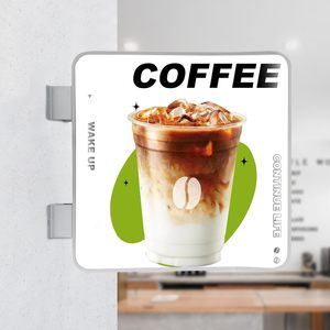 Custom Illuminated Backlit Business Wall Mounted LED Double-sided Outdoor Advertising Light Box Sign for Business Store Cafe <b>Bar</b> - Product Image 6