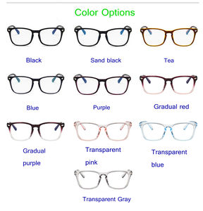 Kore Trend klasik metre tırnak düz optik çerçeve moda retro mavi ışık engelleme gözlük - Product Image 2