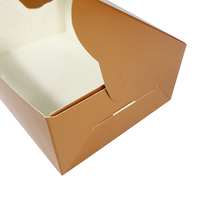 Recycle Ivory Board Food Boxes Cake Cookie Box Cake Packaging Box With Plastic Window