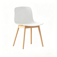 Chaise de salle à manger ergonomique en plastique la plus vendue pour l'extérieur, les hôtels et la cuisine