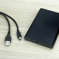 Boîtier de disque dur SATA en aluminium U25E 2,5 pouces, USB2.0, boîte externe portable pour disque dur SSD pour ordinateur portable, livraison gratuite