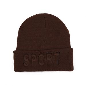 2024 New Winter Trendy Women Men Warm <b>Hat</b> Knitted Beanie <b>Hat</b> With Embossed Sports Logo - Product Image 6