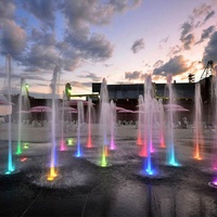 Fontaine sèche, fontaine interactive au sol, fontaine musicale sur mesure, eau dansante pour les places de ville et les plazas commerciales