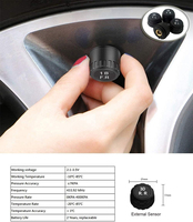 Système de surveillance de la pression des pneus sans fil solaire pour camping-car, kit de capteurs TPMS avec 4 capteurs de pression des pneus et écran LCD