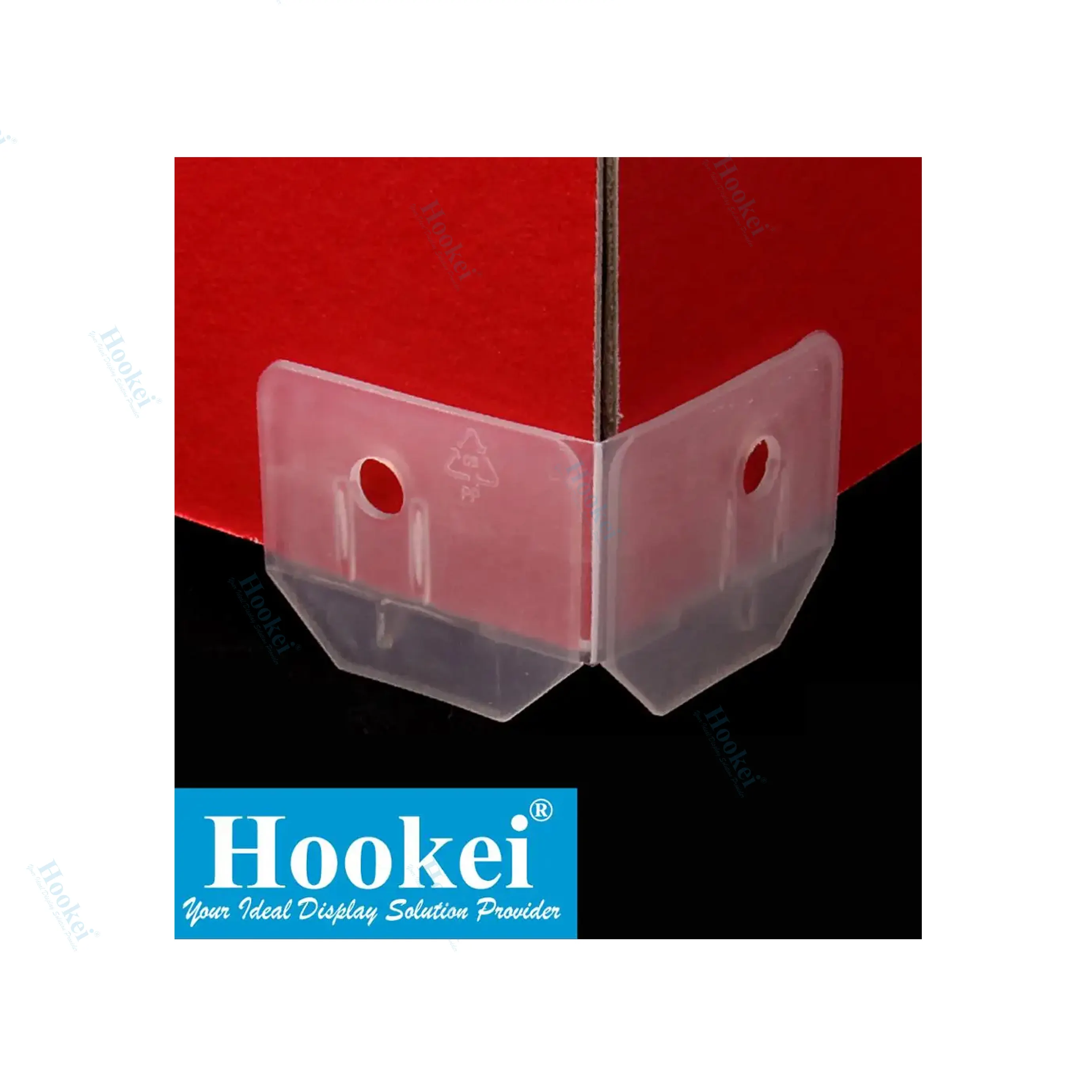 Hookei प्लास्टिक नालीदार निर्माण सामान प्रदर्शन पैर