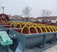 Laveuse de sable spirale haute efficacité, machine à laver le sable à vis pour l'usine de nettoyage du sable et du gravier de rivière