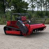 Mesin Diesel Robot Pemotong Rumput Kecil Lebar Pemotongan 800mm 1000mm 1200mm Remote Control Crawler Lawn Mower Ce