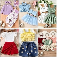 Lot de vêtements pour enfants en surplus d'usine chinoise pour l'été, stock de première qualité, mélange aléatoire, vente en gros en vrac, sans marque, coton/polyester
