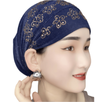 Gorro de quimioterapia de acrílico con nudo trenzado para mujeres musulmanas, gorro para cáncer, turbante, pañuelo, gorro indio, gorro tipo beanie, transpirable y ecológico