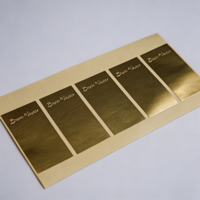 Étiquettes en papier adhésives imperméables avec logo personnalisé, dorure à chaud, autocollants adhésifs de luxe pour l'emballage des bouteilles de vin