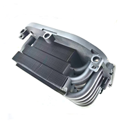 Dissipateur thermique en aluminium anodisé noir OEM pour éclairage de scène 100-500W, 6 caloducs en cuivre, pour éclairage LED de scène