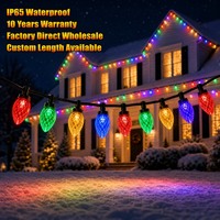 Ampoules LED C9 à base E17 pour décorations de Noël, éclairage de chaîne de Noël permanent 24V IP65 pour jardin, cour et usage commercial