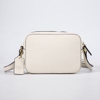 Robe soochic monogramme personnalisé Signature Perforé faux cuir zippé Mini sac appareil photo Sac bandoulière bandoulière