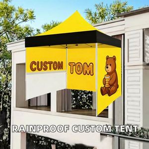 Tente 10x10 personnalisée en tissu Oxford imprimé numériquement, imperméable, avec structure en aluminium, installation facile, pour publicité intérieure/extérieure - Product Image 3
