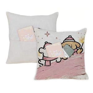 Fundas de Almohada Sublimables al por Mayor con Bolsillo Frontal - Funda de Almohada Personalizada de Algodón y Lino de 40x40cm para Decoración del Hogar - Product Image 3