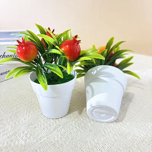 Plante artificielle de grenade en bonsaï, grande taille, fausse plante fruitière en plastique, ornement de bureau, plante en pot décorative d'intérieur - Product Image 4