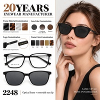 Montures de lunettes TR90 avec clip solaire polarisé TAC – Vente en gros de montures de prescription