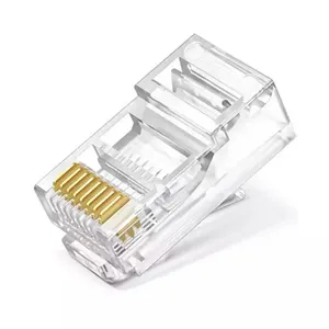 Super Class 5 Crystal Head Rj45 Unshielded Network Crystal Head 8p8c Pure Copper Trident Network Cable Crystal Head