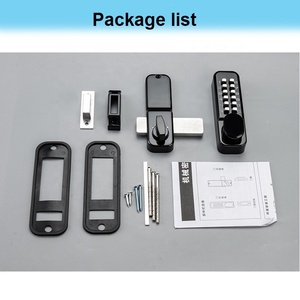 Mechanical Keyless Entry <strong>Door</strong> Lock Exterior Gate Lock Battery Free Latch Waterproof Code Lock - Product Image 3