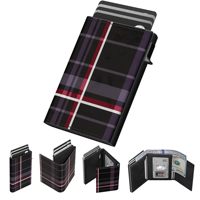Boshiho-Portefeuille Pop-up Personnalisé pour Femme et Homme, en Cuir PU et Fibre de Carbone, Porte-Cartes avec Pince à Billets, Blocage RFID