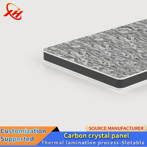 Painel de Parede Decorativo de PVC à Prova d'Água com Acabamento em Madeira e Metal, Painel de Parede Sem Costura para Hotéis - Product Image 1