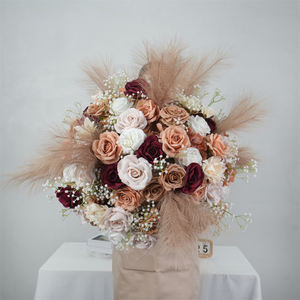 Cheap Price silk Floral Wedding Silk Flower Centerpiece Artificial Flowers Flower Ball for <b>Table</b> Decoration - Product Image 1