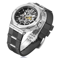 Montre de plongée mécanique de luxe pour hommes, en or, Rose, à cadran bleu, personnalisée, automatique, offre spéciale, collection