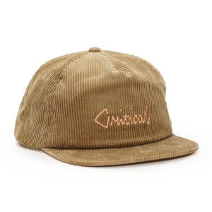 Gorras de Pana Camel Personalizadas de 5 Paneles con Logotipo Bordado, Gorras Snapback Sin Estructura - Product Image 3