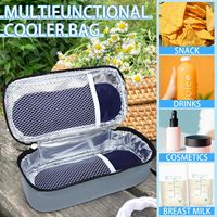 Sac isotherme pour lait maternel avec poche à glace, sac isotherme portable pour le stockage du lait maternel, petit sac élégant pour le stockage du lait maternel
