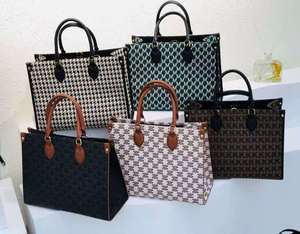 Vintage omuz askılı postacı çantaları için kadın deri tote çanta crossbody çanta ile tuval deri - Product Image 5