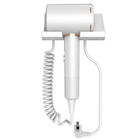 Sèche-cheveux électrique transfrontalier haute vitesse 1800W à moteur DC, flux d'air alterné chaud/froid à lumière bleue, mural pour hôtel