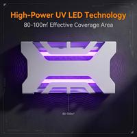 Lampe anti-moustiques élégante en métal avec piège à colle, OEM ODM V30X avec tube UV super puissant 2*15L pour usine et supermarché