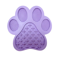Tapis de léchage Kinghon en silicone en forme de patte, étanche, pour chiens et chats, distributeur lent avec ventouses pour soulager l'anxiété et favoriser une digestion saine – Amour