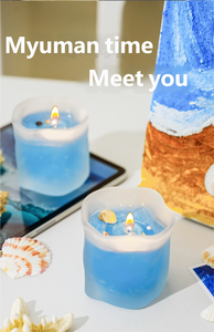 Vente en gros de bougies parfumées au gel de style <span class=keywords><strong>marin</strong></span> luxueuses <span class=keywords><strong>et</strong></span> personnalisées avec des coquillages |   Parfum d'ambiance pour mariage, décoration de maison pour Thanksgiving <span class=keywords><strong>et</strong></span> Noël - Product Image 6