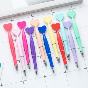 Stylos à bille DIY en gros - Encre noire, en plastique, en forme de cœur, pour cadeaux promotionnels - Product Image 2