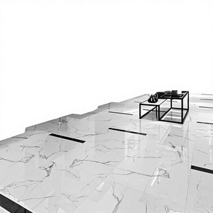 Luxury White Marble Look Porcelain Tiles 600x600mm Premium Floor & <b>Wall</b> Collection Modern Architectural Porcelain Tiles Trend - Product Image 4