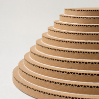 Maison pour chat en carton ondulé, griffoir en forme de cône d'arbre de Noël, 50 cm, pour intérieur
