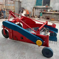 Moissonneuse-batteuse vibrante à quatre roues tractée par un tracteur pour pommes de terre, patates douces, radis, gingembre ; Haute productivité