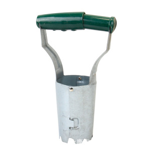 Seedling Transplanter Tool – Stainless Steel Seeder, Wood Handle Hole Digger – for Transplanting Seedlings, Planting Bulbs, Flow - Product Image 2