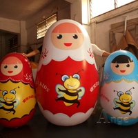 Modèle de dessin animé matriochka gonflable, Fuwa chinois gonflable pour la décoration de paysage à vendre