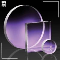 Plaque de verre optique en borosilicate pré-percée BF33 pour capteurs d'éclairage, instruments et équipements