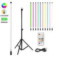 Baguettes de fête sans fil étanches IP65 rvb, batons scintillants, bâton de joie, bâton en mousse clignotant