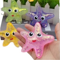 Squishies Étoiles de Mer Parfumées à la Maltose - Jouets Anti-Stress Mini Animaux Réalistes en Caoutchouc - Cadeau de Décompression Idéal pour Tous les Âges