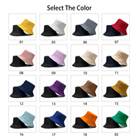 Chapeau Bob Réversible Brodé avec Logo Personnalisé – Vente en Gros, Coton Uni Double Face, Casquette de Pêcheur pour Hommes et Femmes