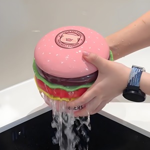 Juego de Tazones Apilables de Cerámica con Forma de Hamburguesa y Estampado de Cerdo LULU, <span class=keywords><strong>para</strong></span> una Divertida Vajilla y Almacenamiento en el Hogar - Product Image 2