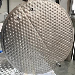 Veste de refroidissement de plat d'oreiller de fossette d'acier inoxydable utilisée pour le condensateur d'équipement de refroidissement - Product Image 2