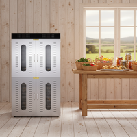 Déshydrateur alimentaire domestique compact à 96 plateaux en acier inoxydable, faible bruit et écologique, facile à utiliser, haute efficacité, garantie 1 an