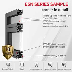 As2047 cửa sổ và cửa ra vào tiêu chuẩn Úc cửa sổ thương mại cửa sổ mái hiên bằng nhôm tráng men đôi cửa sổ kính - Product Image 3