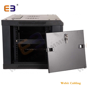 Boîtier de données télécom 19'' avec porte vitrée <span class=keywords><strong>9U</strong></span>, armoire réseau murale, <span class=keywords><strong>coffret</strong></span> portable pour serveur et commutateur <span class=keywords><strong>informatique</strong></span>, en stock - Product Image 4