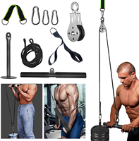 Support de puissance et Machine Smith équipement d'entraînement à haute traction, accessoires de poulie de câble métallique, attache de câble de corde triceps